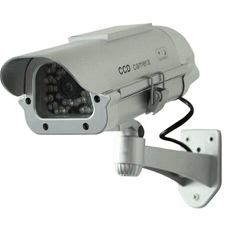 SPT SECURITY SYSTEMS Dummy Camera with Solar Powered LED Light, Silver 15-CDM15